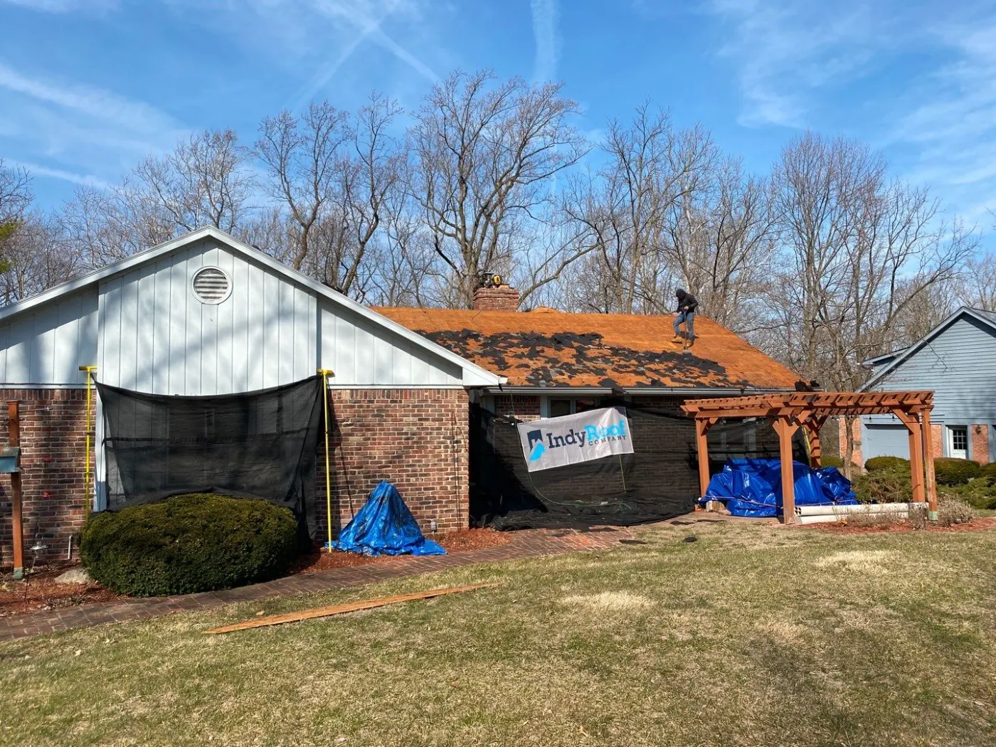 Storm-damaged siding documented in Anson